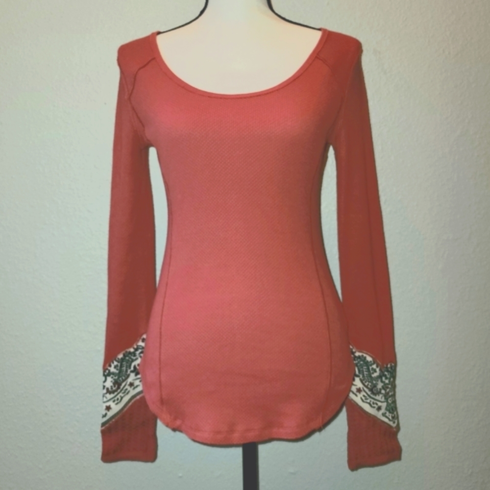 Free People long sleeve thermal top